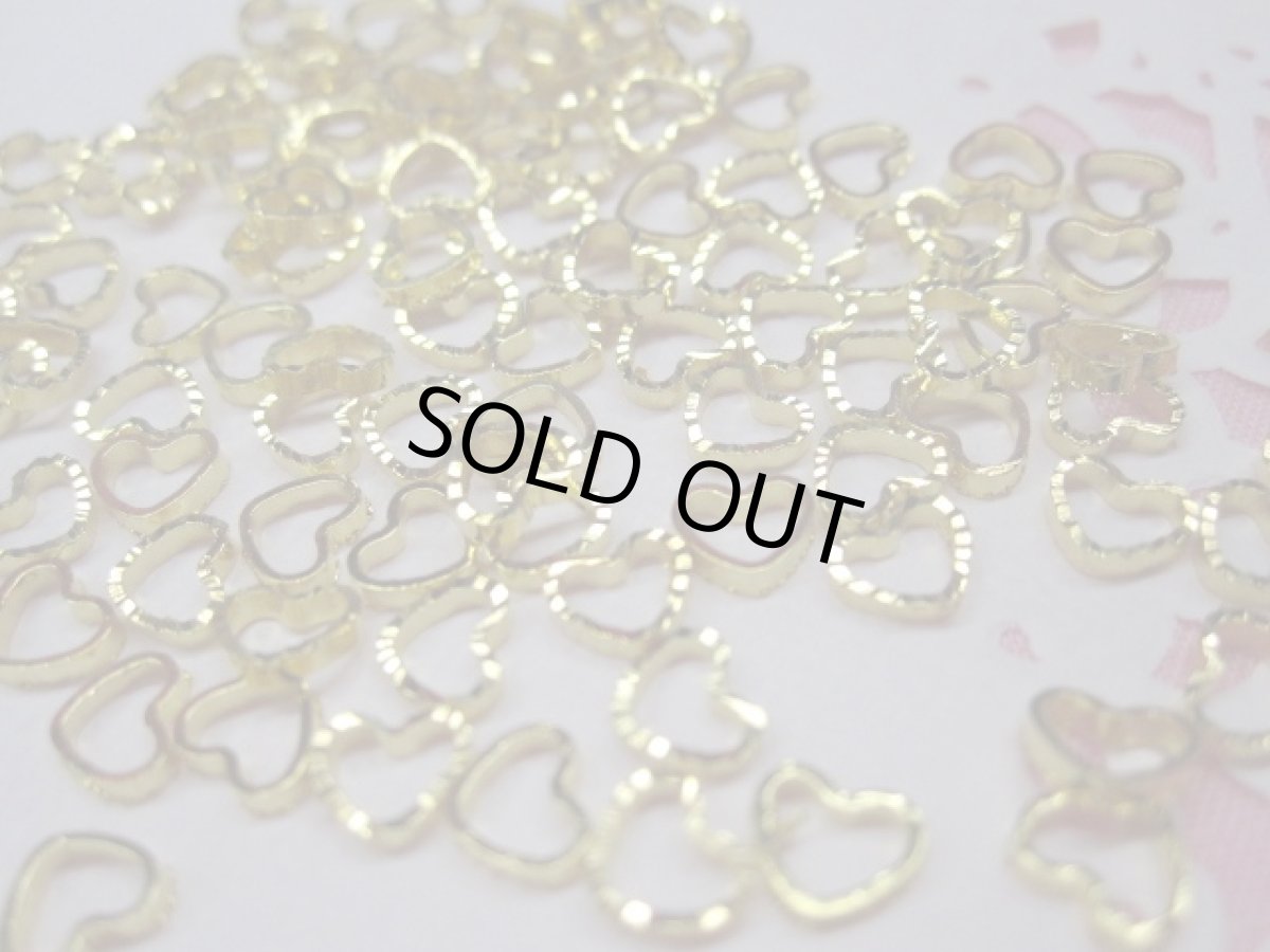 画像2: ネイルメタル5mmハート (2)