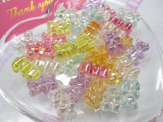 デコパーツビーズまとめ売り 416【10個】宝石ゼリー オーバルカットビーズ | デコパーツと